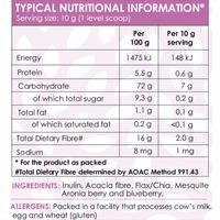 Lifematrix Inulin Prebiotic Fibre Berry